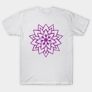 SYM - FLOWER DESIGN #1 VARIATION # 4 (purple) T-Shirt